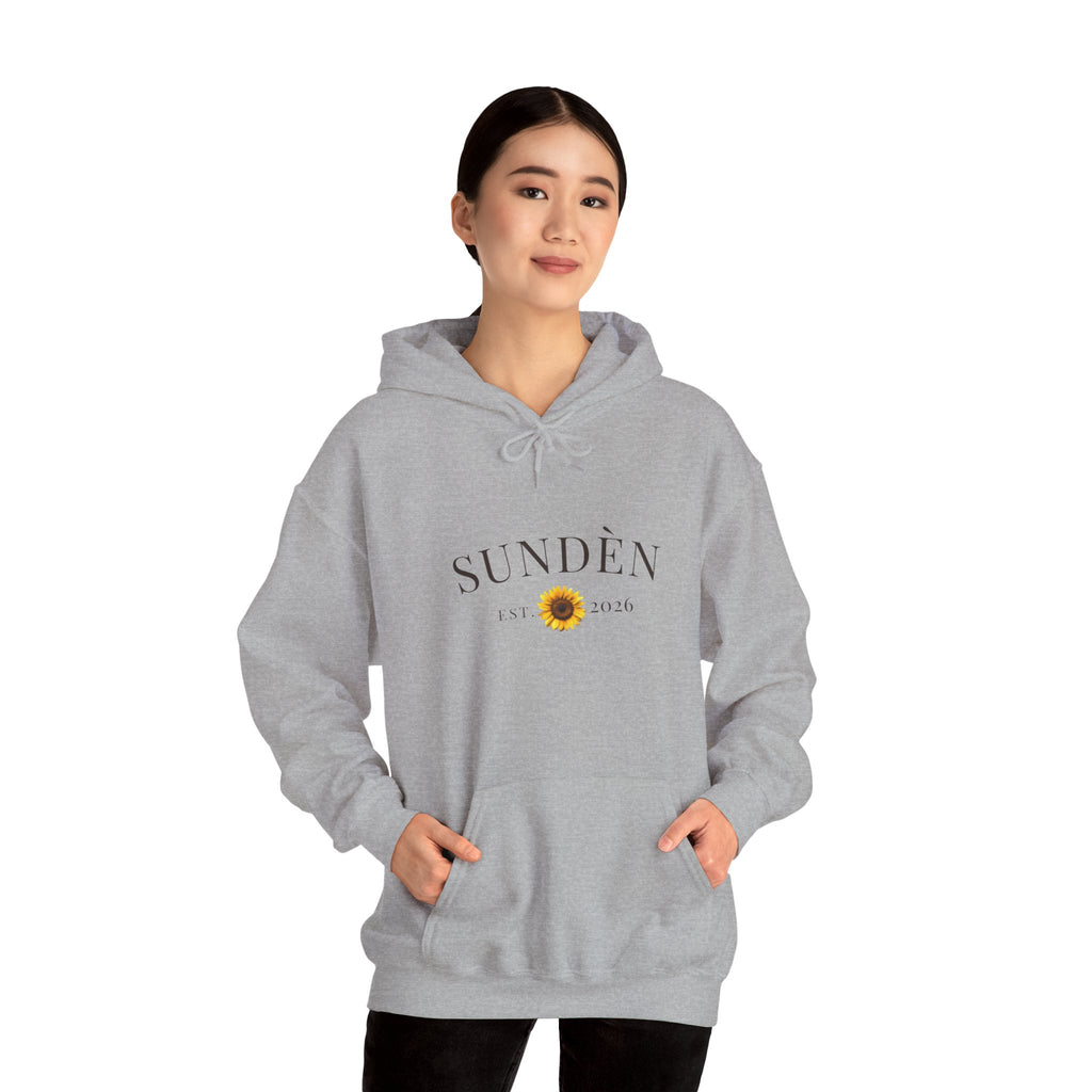 Sundén Sunflower Hoodie — Minimal Floral Comfort Pullover