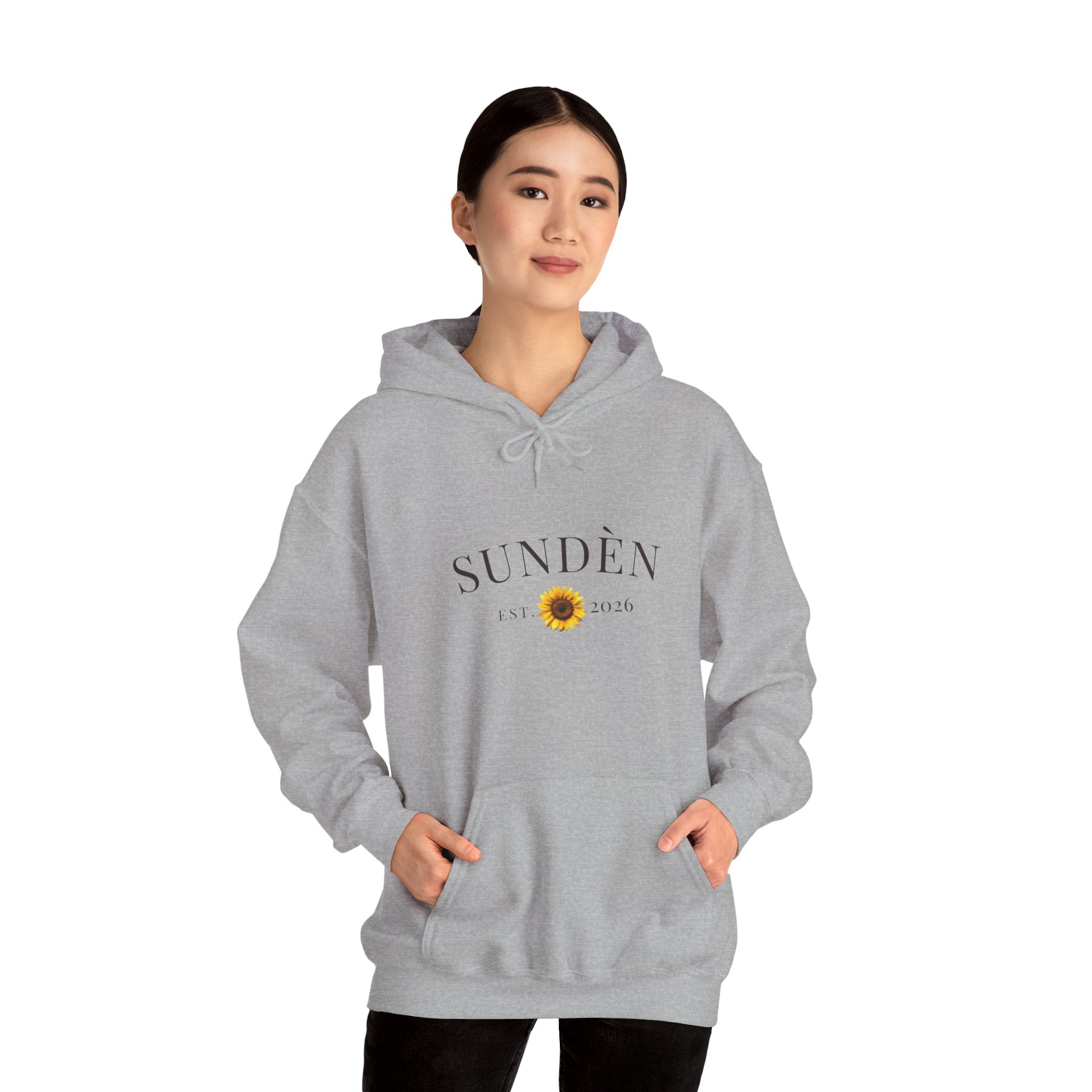 Sundén Sunflower Hoodie — Minimal Floral Comfort Pullover