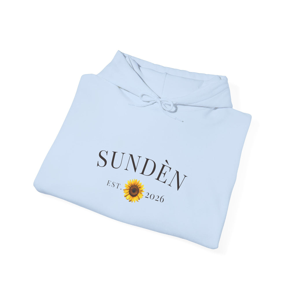 Sundén Sunflower Hoodie — Minimal Floral Comfort Pullover