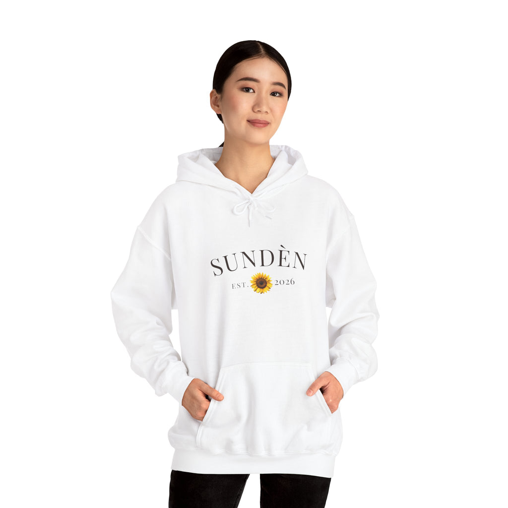 Sundén Sunflower Hoodie — Minimal Floral Comfort Pullover