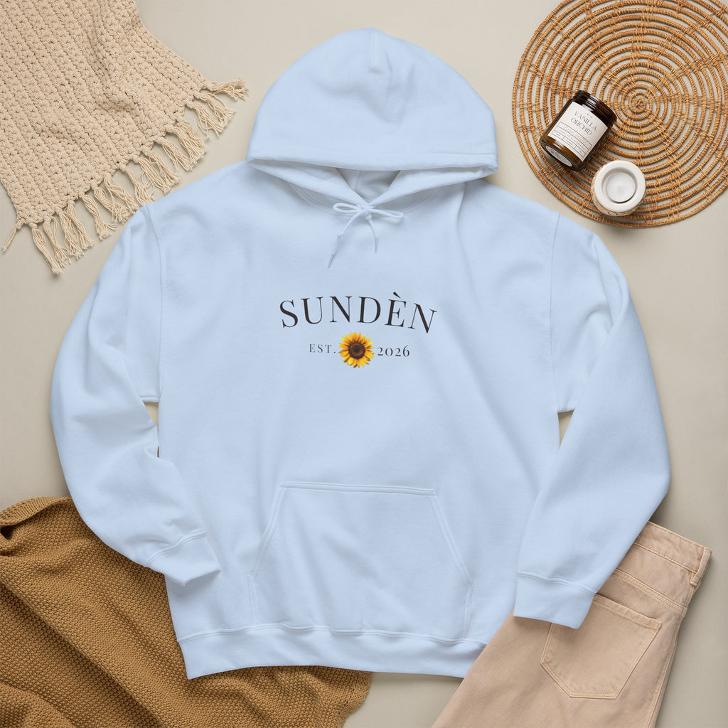 Sundén Sunflower Hoodie — Minimal Floral Comfort Pullover