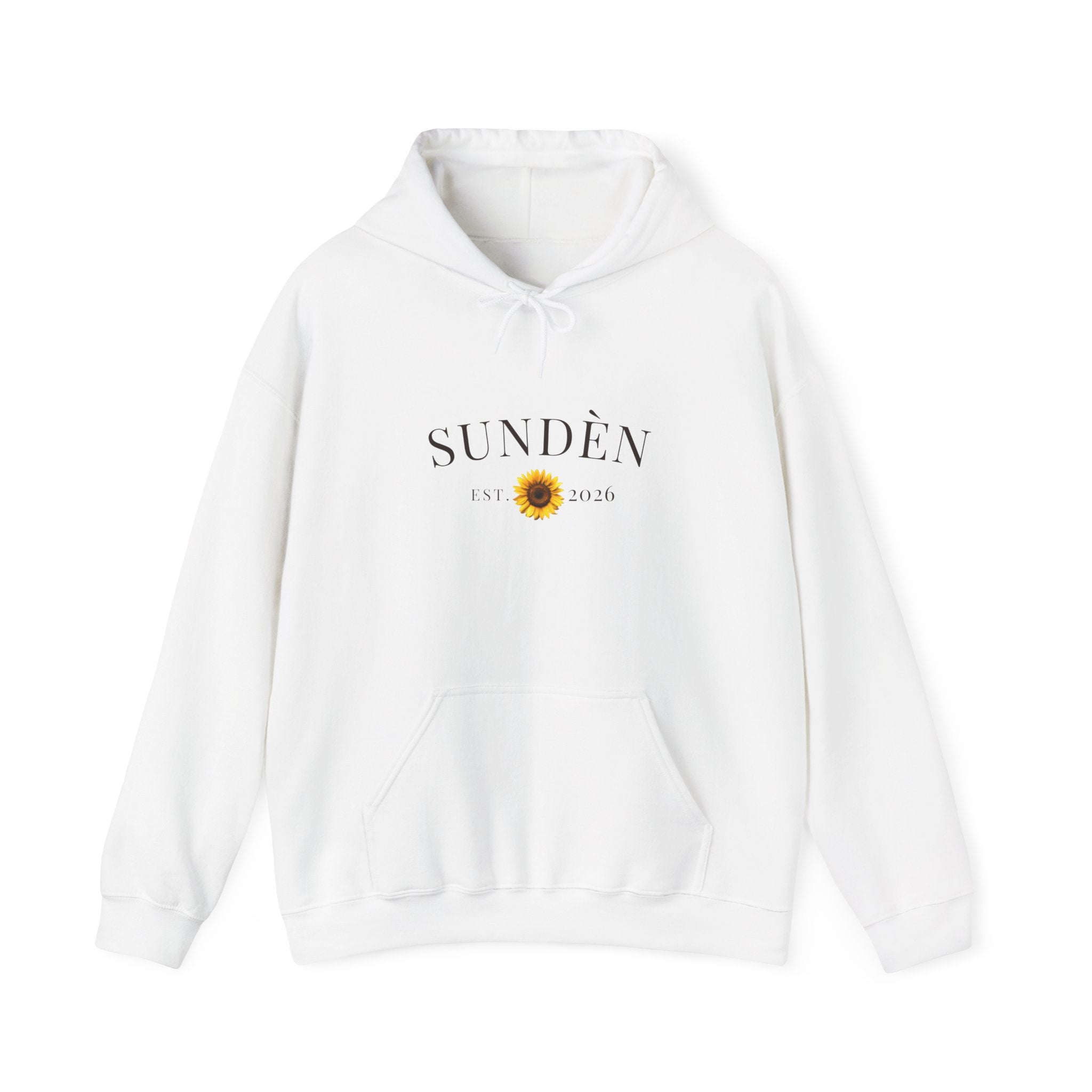 Sundén Sunflower Hoodie — Minimal Floral Comfort Pullover