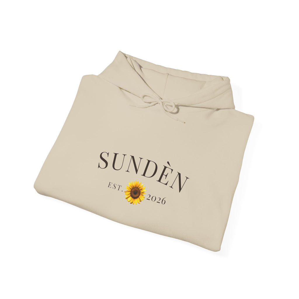Sundén Sunflower Hoodie — Minimal Floral Comfort Pullover