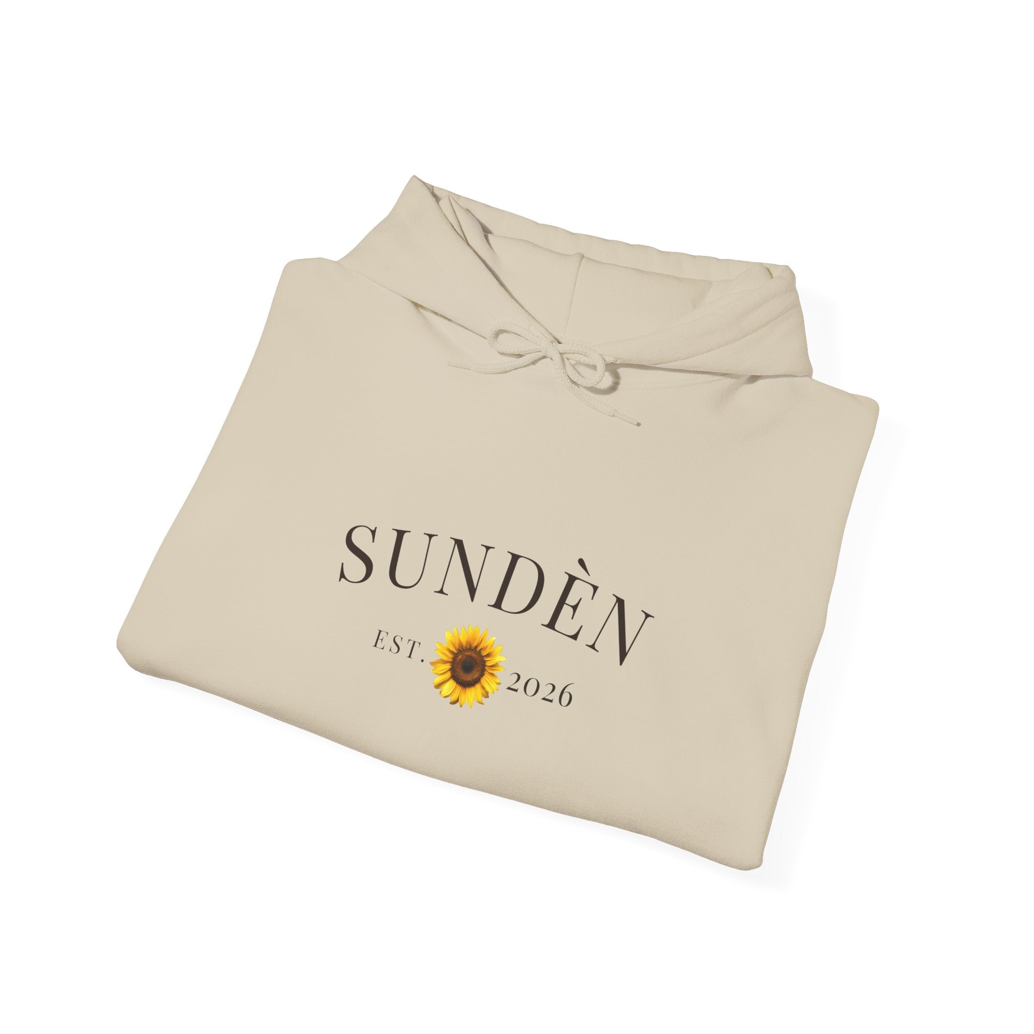 Sundén Sunflower Hoodie — Minimal Floral Comfort Pullover