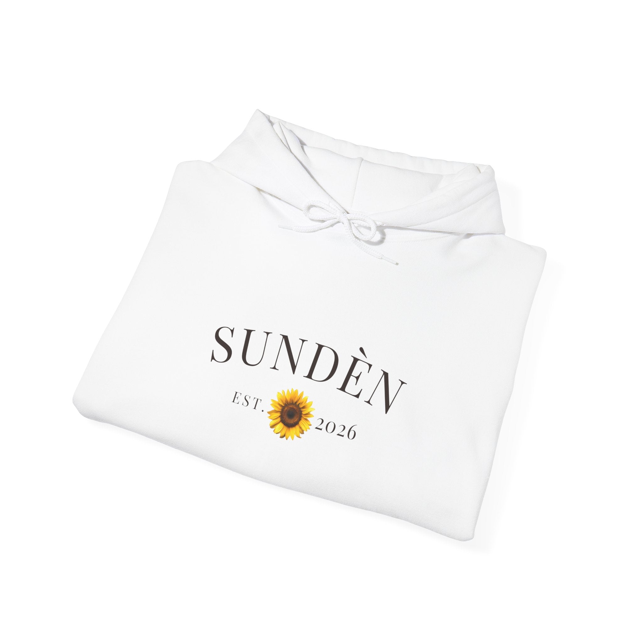Sundén Sunflower Hoodie — Minimal Floral Comfort Pullover