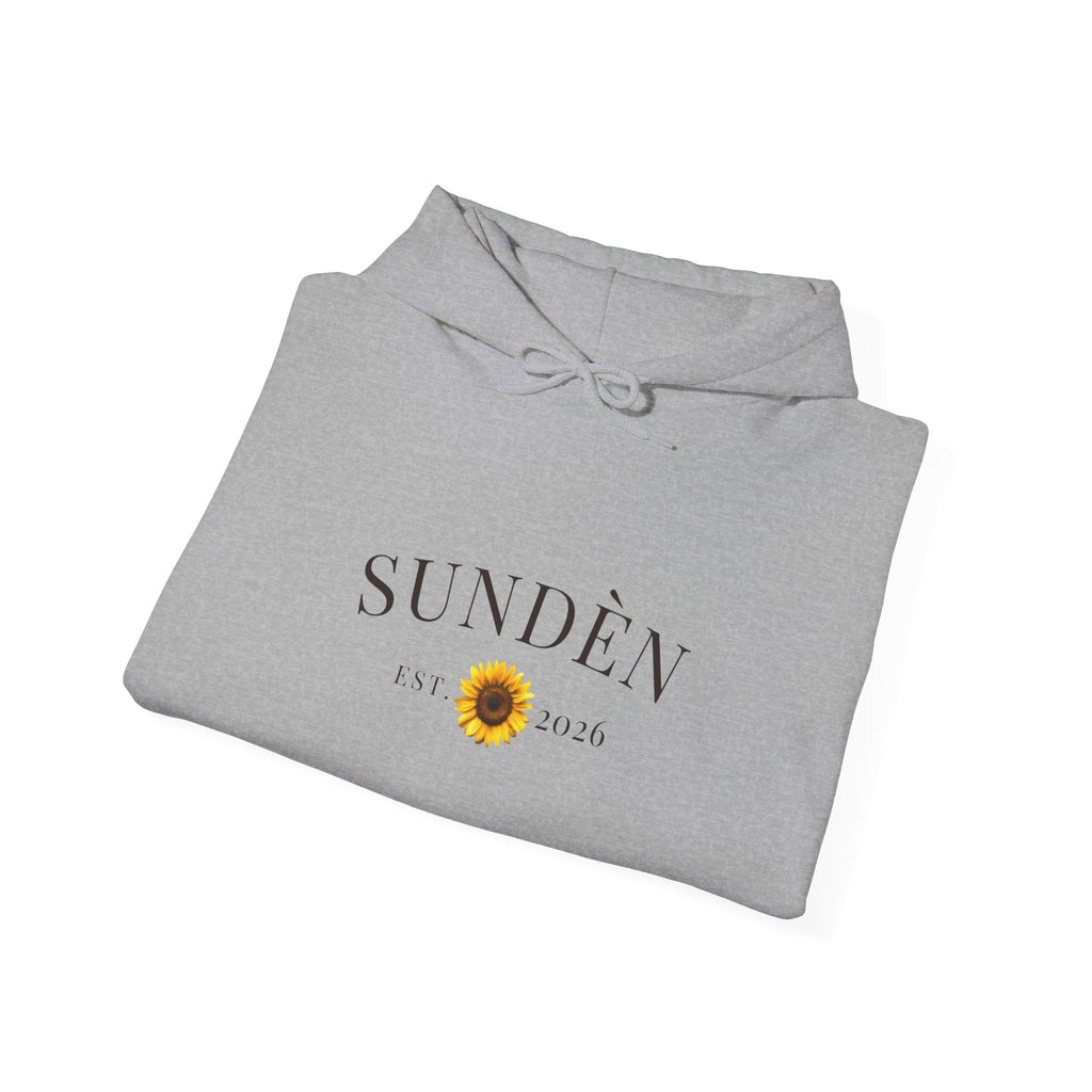 Sundén Sunflower Hoodie — Minimal Floral Comfort Pullover