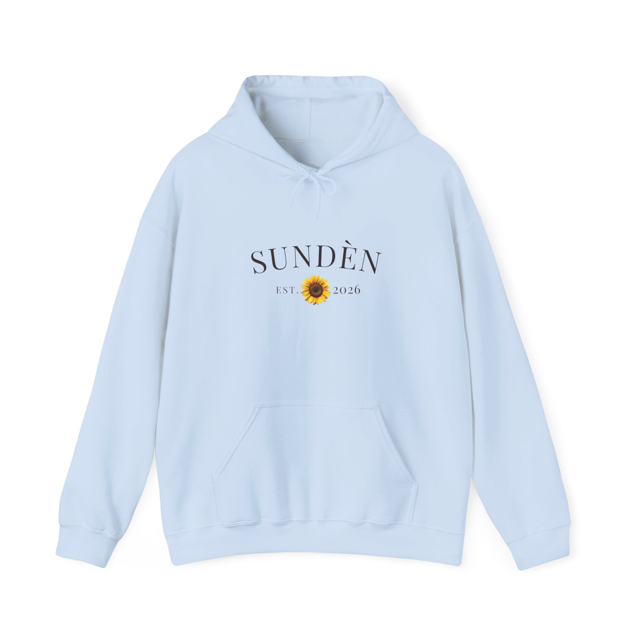 Sundén Sunflower Hoodie — Minimal Floral Comfort Pullover