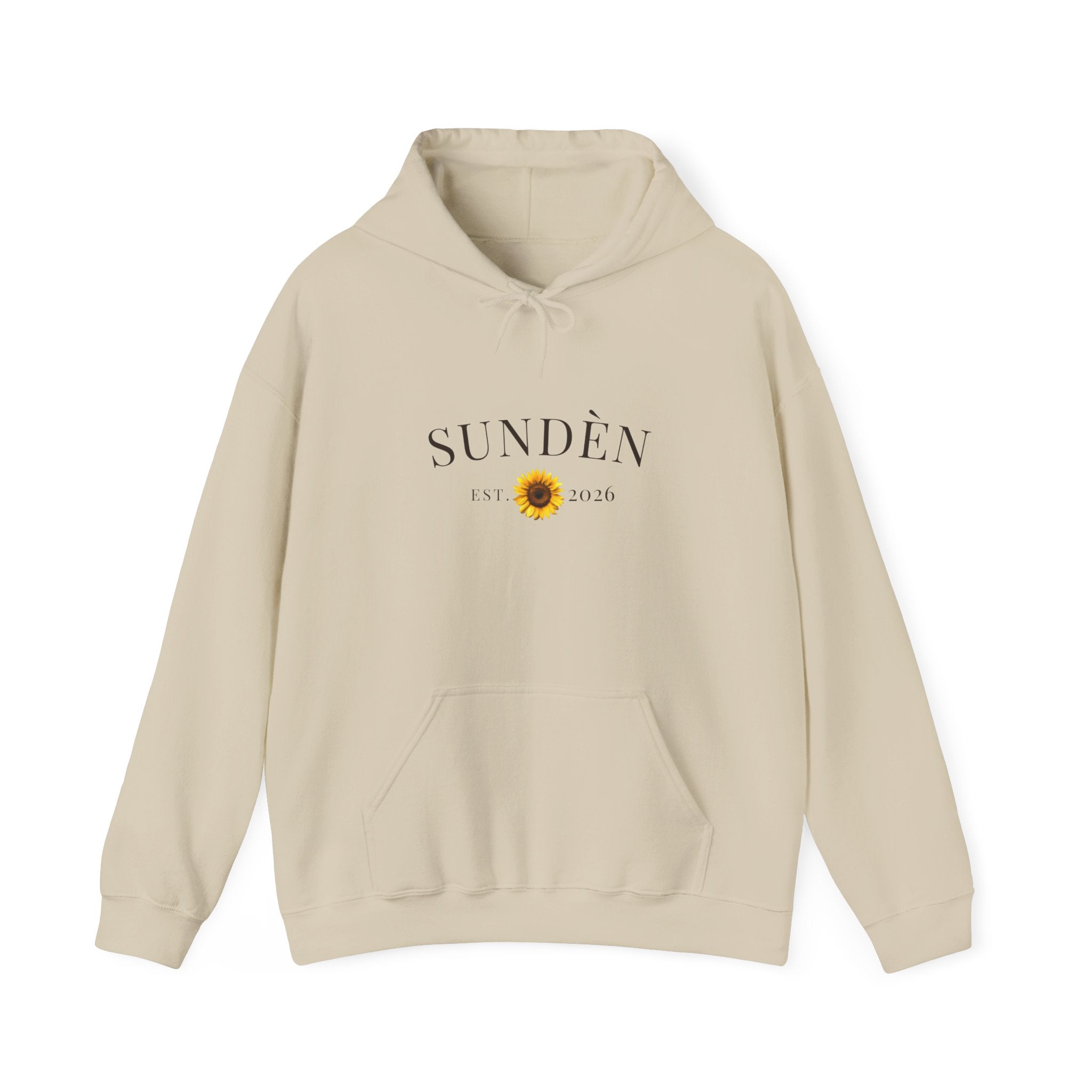 Sundén Sunflower Hoodie — Minimal Floral Comfort Pullover