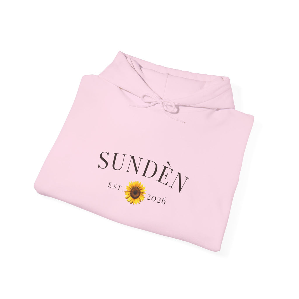 Sundén Sunflower Hoodie — Minimal Floral Comfort Pullover