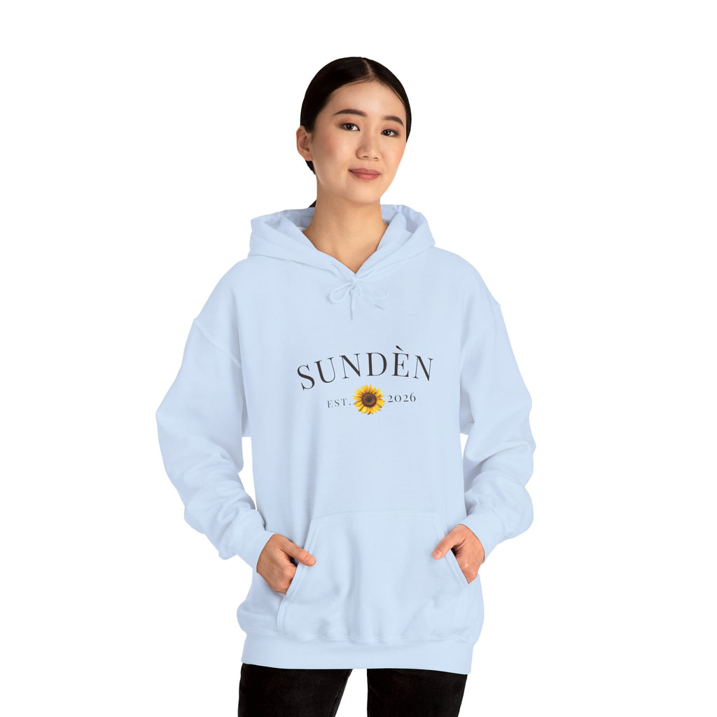 Sundén Sunflower Hoodie — Minimal Floral Comfort Pullover