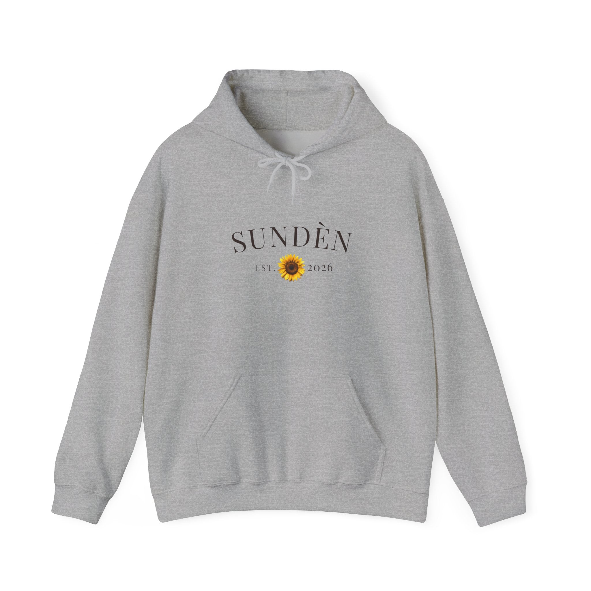 Sundén Sunflower Hoodie — Minimal Floral Comfort Pullover
