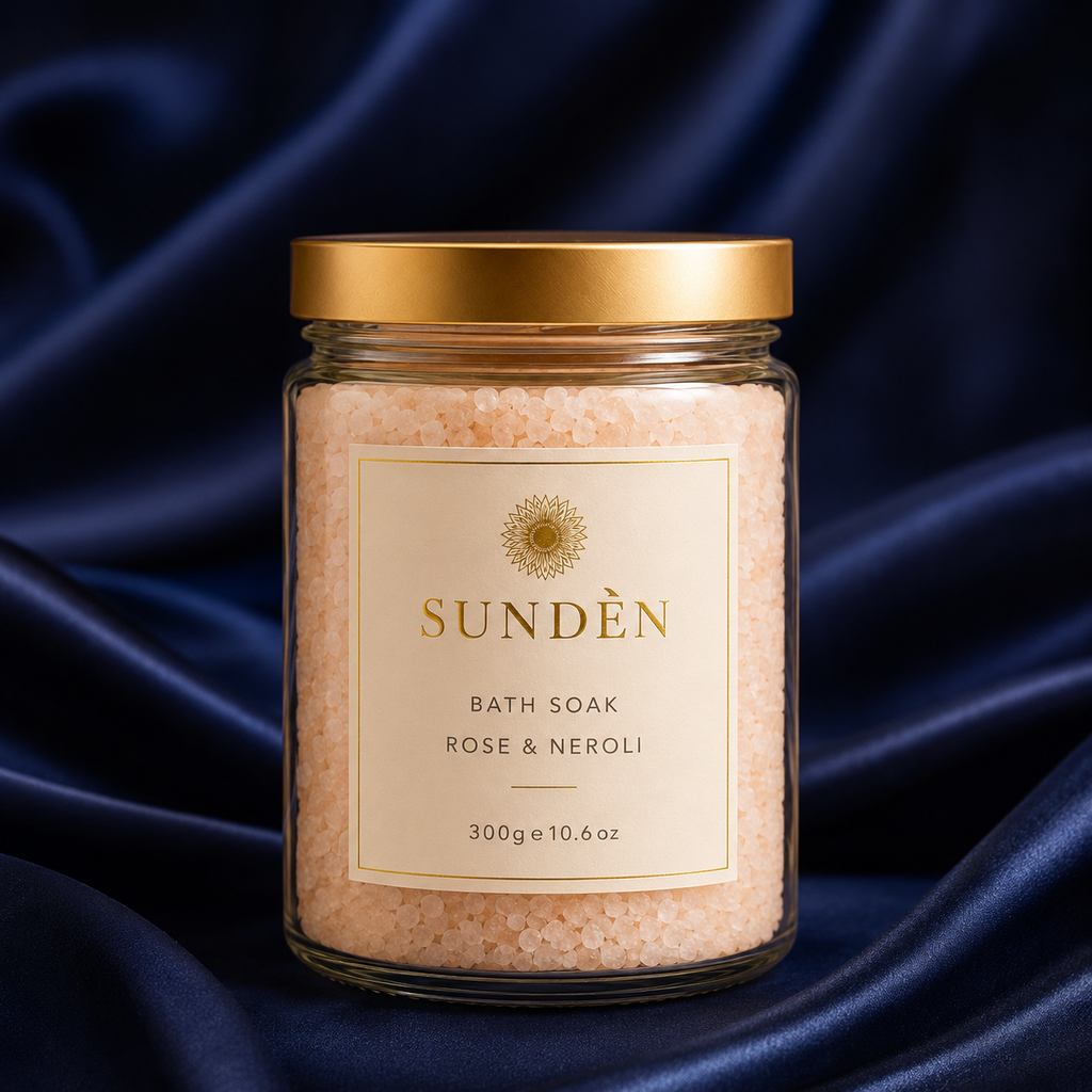 SUNDÈN Rose & Neroli Badesalz Glas