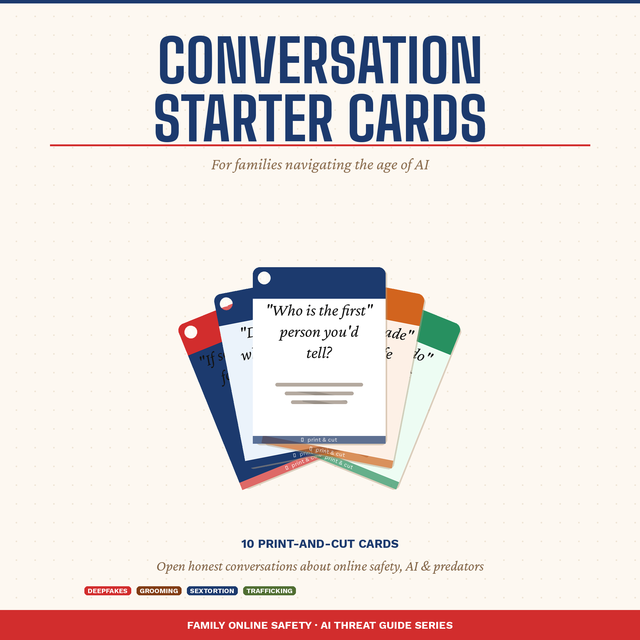 Conversation Starter Cards – Online Safety