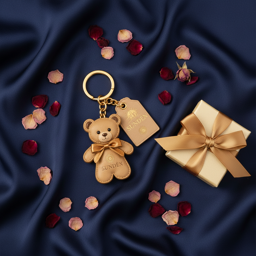 Keychain Gift Flat Lay
